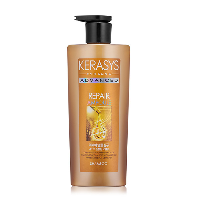 Шампунь с кератином и маслами Kerasys Advanced Repair Ampoule Shampoo 750 мл