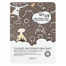 Тканевая маска c вулканическим пеплом Esfolio Pure Skin Volcanic Ash Essence Mask Sheet