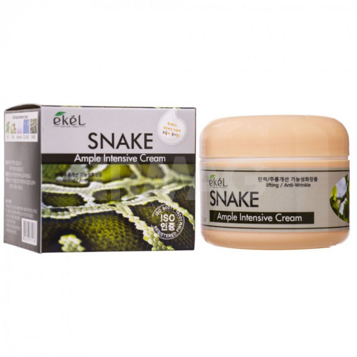Крем для лица Ekel Ample Intensive Cream Snake Змеиный пептид (100 г)