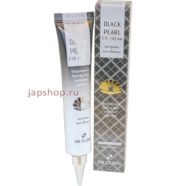 3W Clinic Black Pearl Eye Cream Крем для кожи вокруг глаз, с жемчугом, 40 мл.