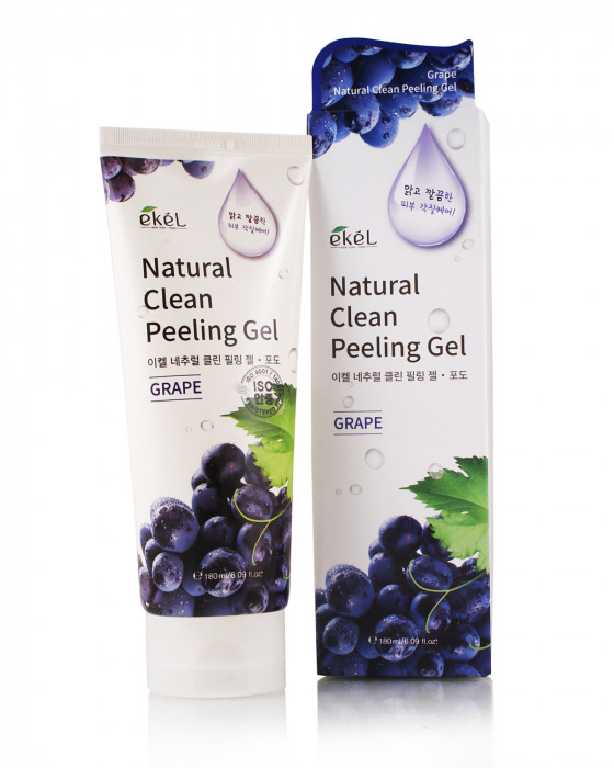 EKEL Grape Natural Clean Peeling Gel - Пилинг-скатка с экстрактом винограда