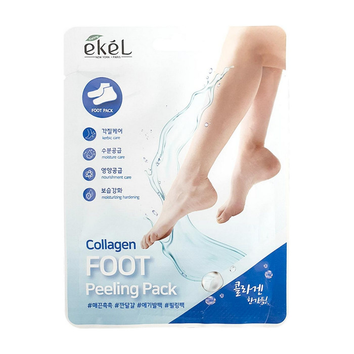 Носочки пилинг для ног collagen EKEL