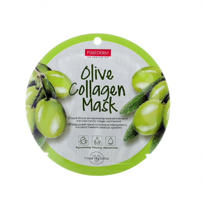 olive collagen mask purederm
