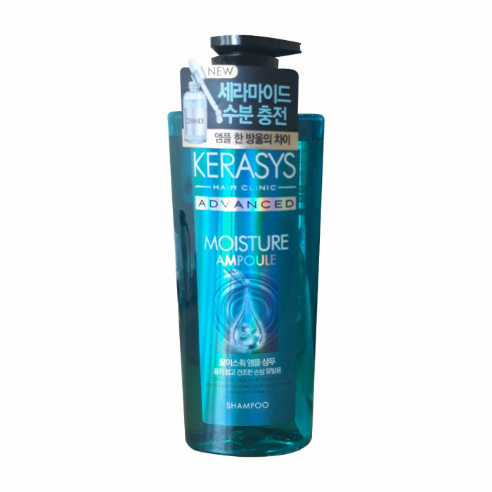 Kerasys ADVANCED Moisture Ampoule Shampoo Шампунь с Керамидами (Увлажнение) 600мл.