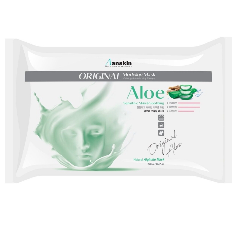 Маска альгинатная с алоэ успокаивающая Aloe Modeling Mask 240 гр (Anskin)