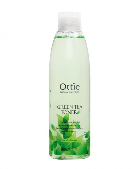 Ottie Green Tea Toner Освежающий тонер с экстрактом зелёного чая