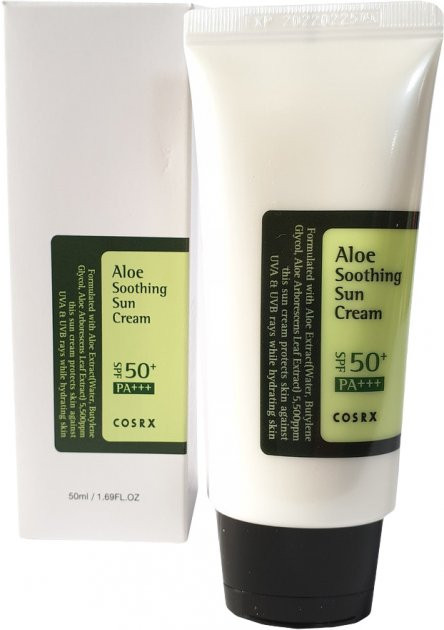 Крем солнцезащитный Cosrx Aloe Soothing Sun Cream SPF50 PA+++ с экстрактом алоэ 50 мл