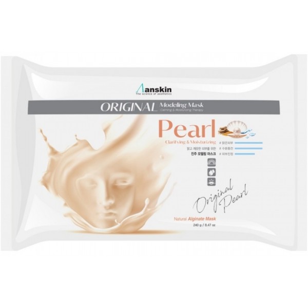 Альгинатная маска с экстрактом жемчуга Anskin Modeling Mask Pearl - пакет 240 гр