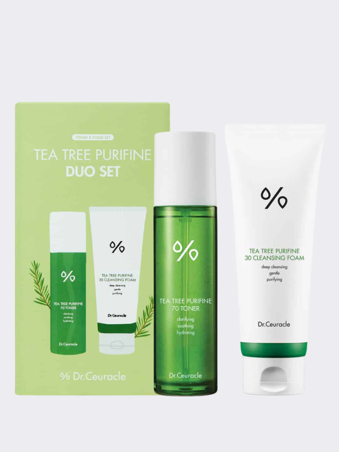 Успокаивающий набор с экстрактом чайного дерева Dr.Ceuracle Tea Tree Purifine Duo Set