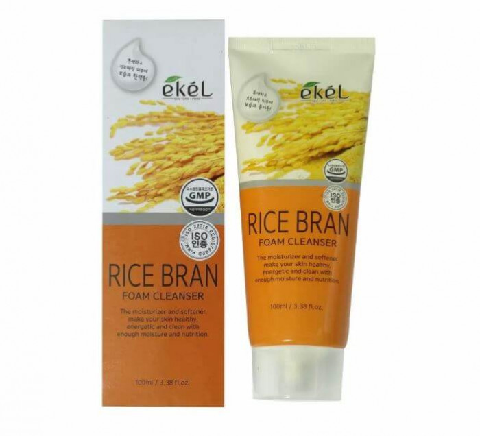 Ekel Пенка для умывания с экстрактом отрубей риса Rice Bran Foam Cleanser 100 ml