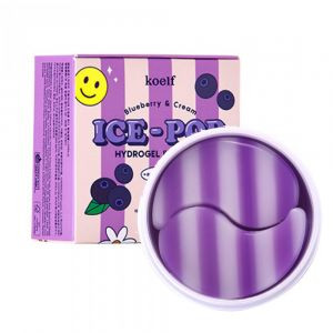 Гидрогелевые патчи для глаз с голубикой и сливками KOELF Blueberry & Cream Ice-Pop Hydrogel Eye Mask 60 шт
