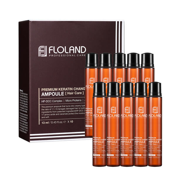 Филлер для восстановления повреждённых волос FLOLAND Professional Care.