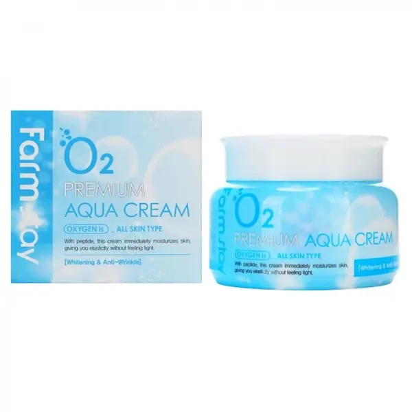 Кислородный увлажняющий крем для лица FarmStay O2 Premium Aqua Cream 100 мл