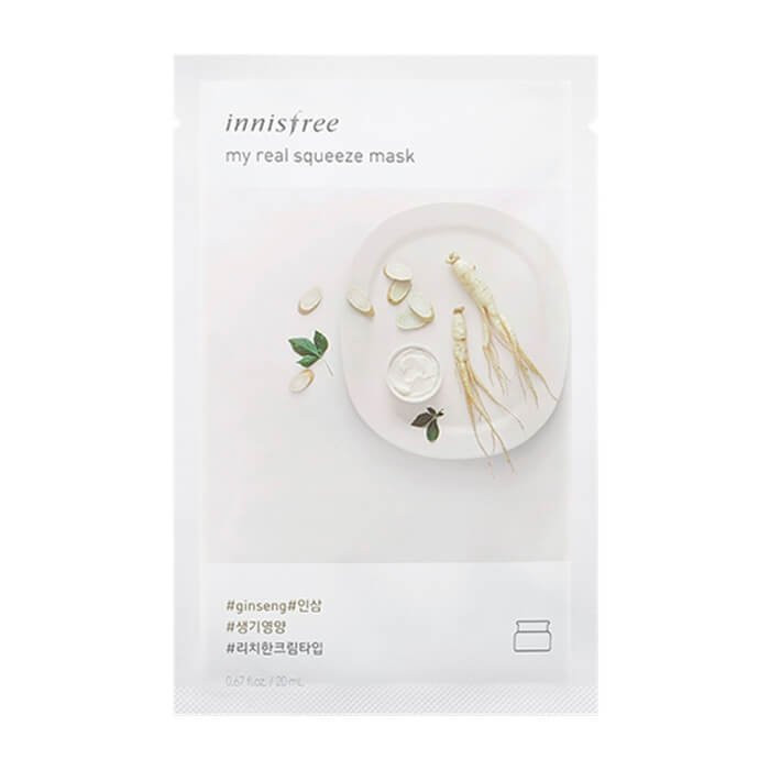 Маска Innisfree My Real Squeeze Mask Ginseng
