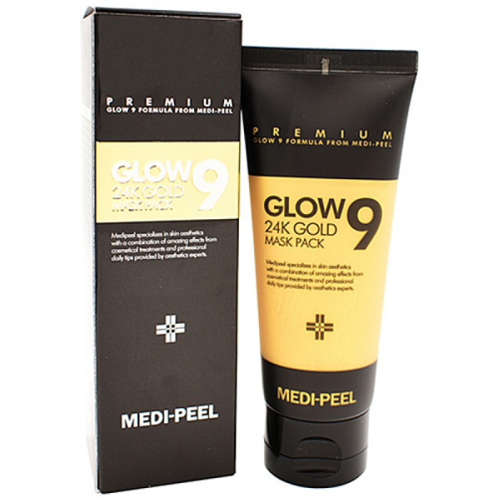 Medi Peel Glow 9 24K Gold Mask Pack Маска-плёнка с золотом 24 К, 100 мл