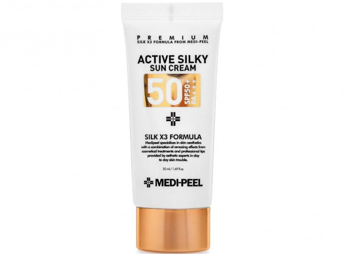 MEDI-PEEL Солнцезащитный крем Active Silky Sun Cream SPF50+PA+++