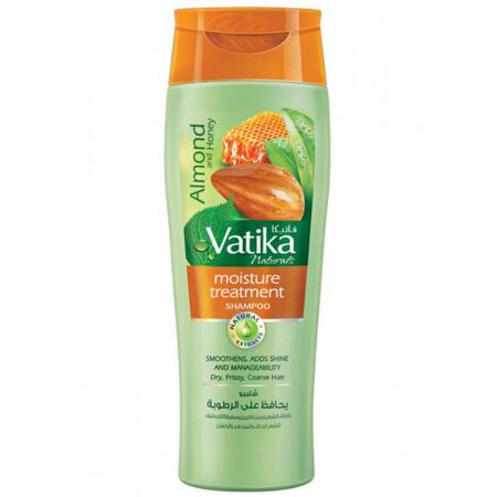 Vatika ALMOND AND HONEY Moisture Treatment Shampoo, Dabur (Ватика МИНДАЛЬ И МЕД Шампунь УВЛАЖНЯЮЩИЙ для сухих, вьющихся и жестких волос, Дабур), 200 мл.