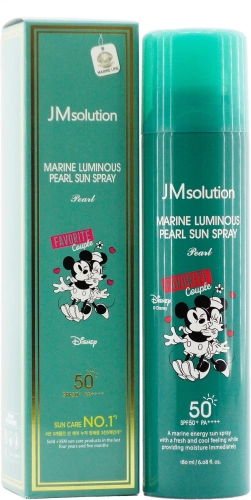 JM solution Marine Luminous Pearl Sun Spray Солнцезащитный спрей с жемчугом SPF50+ PA+++ 180 мл