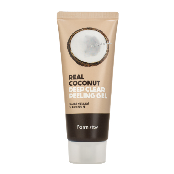 Пилинг гель для умывания с экстрактом кокоса Farm Stay Real Coconut Deep Clear Peeling Gel