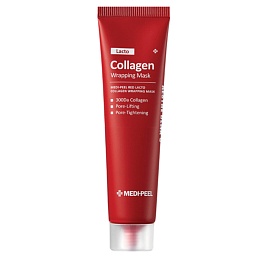 Маска плёнка для сужения пор с коллагеном и лактобактериями Medi-Peel Red Lacto Collagen Wrapping Mask 70 мл